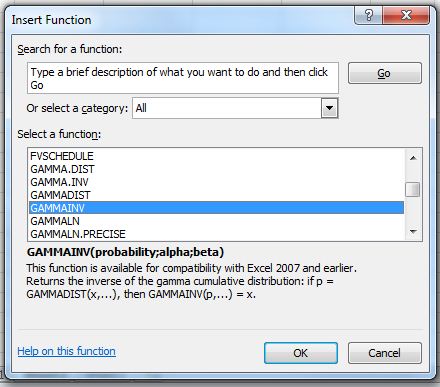 Excel 2010: dezelfde functie komt 2x voor in de lijst onder een andere naam. Toch wel verwarrend!