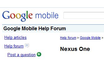 Het regent klachten of het Google Nexus One forum