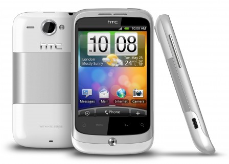 HTC Wildfire witte uitvoering