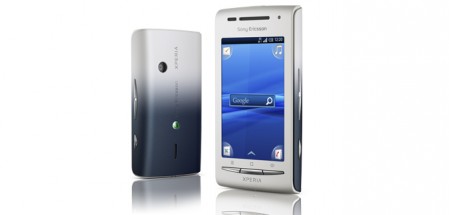 Sony Ericsson Xperia X8 voor- en achterzijde