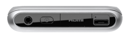 Nokia E7: bovenkant