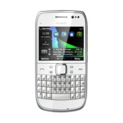 De Nokia E6 is verkrijgbaar in zwart, wit en zilver