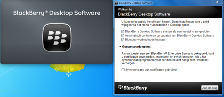 BlackBerry Desktop is erg krachtige software waarmee je BlackBerry smartphones kan beheren