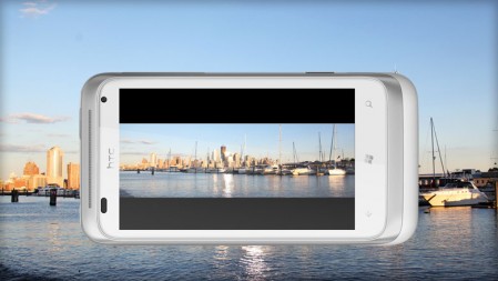 Het 3,8-inch touchscreen van de HTC Radar heeft een resolutie van 480 x 800 pixels