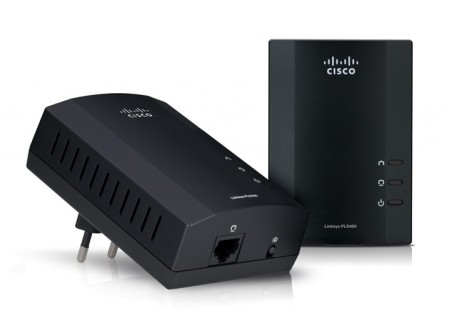 Cisco Linksys PLSK400 Powerline AV 4-Port Network Adapter Kit