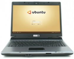 Ubuntu op een laptop