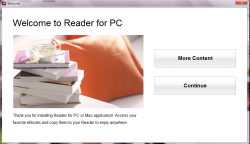 De bijbehorende Reader for PC software geïnstalleerd