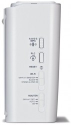Buffalo Powerline AV500 + WiFi-n zijkant