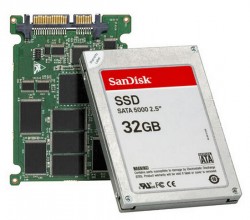 Voorbeeld van een SSD (foto: Sandisk)