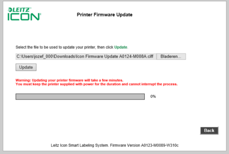 Leitz Icon firmware-update