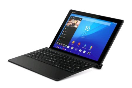 Sony Xperia Z4 Tablet met toetsenbord