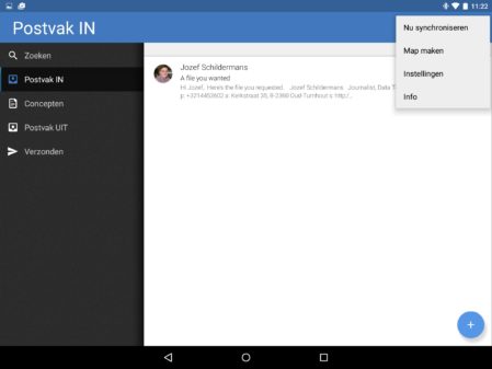 IBM Verse Android-app inbox