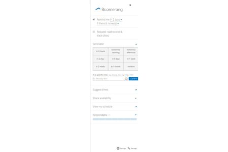 Boomerang app onder Gmail: e-mail opvolgen