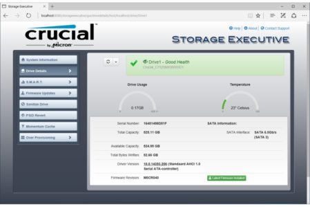 Crucial Storage Exec ssd software