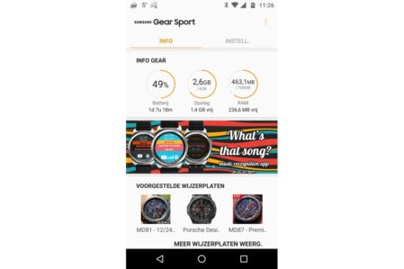 Samsung Gear Sport app