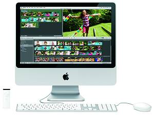 Apple iMac met iMovie