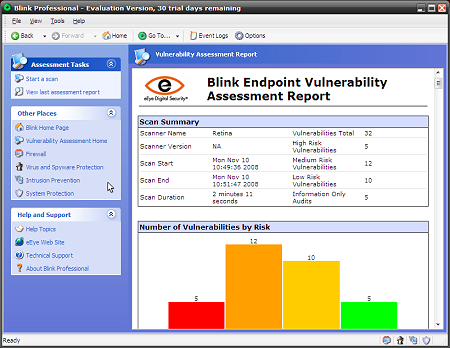 Blink Professional: kwetsbaarhedenonderzoeksrapport, samenvatting