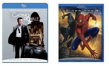 Casino Royal en Spiderman 3 op Blu-ray