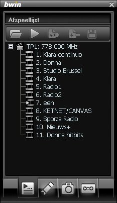 bwin DVB-T Watch zenderlijst