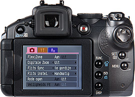 Canon Powershot S5 IS rugzijde