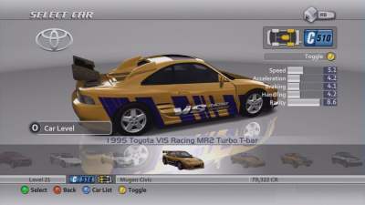 Forza Motorsport 2 - een auto kiezen