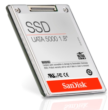 De 32 GB Solid State Drive van SanDisk kan de harde schijf van je notebook vervangen