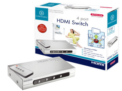 Deze HDMI-switch van Sitecom ondersteunt enkel HDMI 1.2 of lager, maar dat wordt nergens op de verpakking vermeld