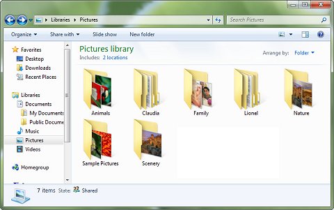 Libraries zijn verzamelingen van folders op verschillende locaties…