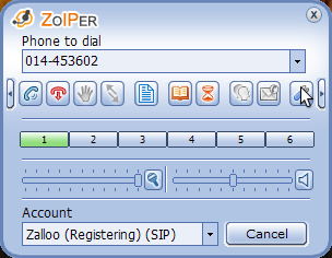 Zalloo: ZoIPer softphone