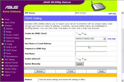 Asus Wireless Router webinterface - geavanceerde instellingen