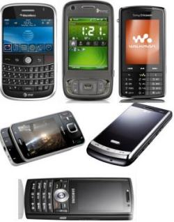BlackBerry, HTC, Sony Ericsson, Nokia, LG, Samsung