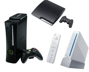 Xbox 360, PlayStation 3 en Wii