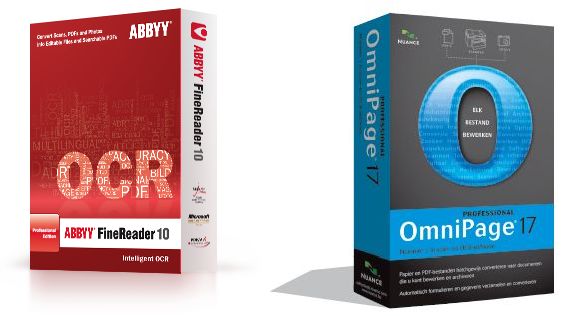 Abbyy FineReader 10 versus Nuance Omnipage 17