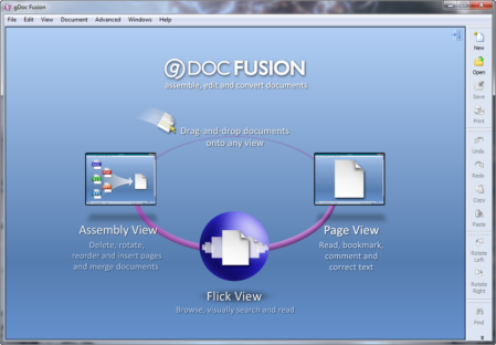 gDoc Fusion startscherm