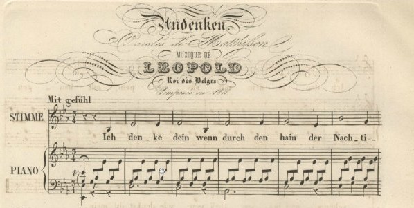 Andenken, een compositie van Leopold von Sachsen-Coburg