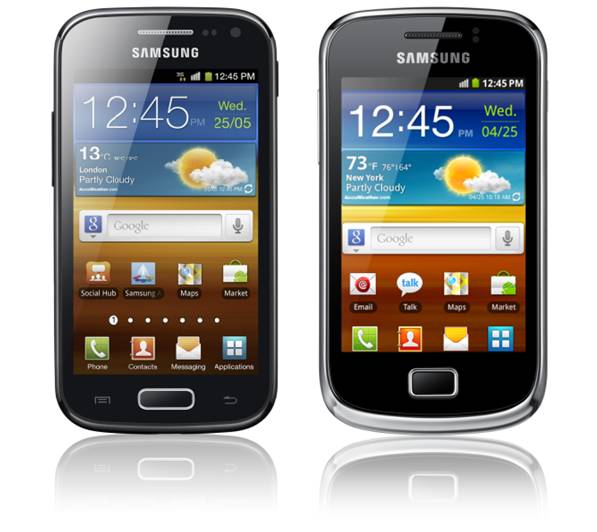 Samsung Galaxy Ace 2 en Galaxy mini2