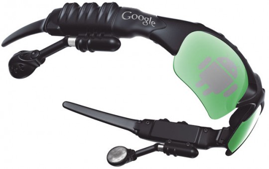 Google Goggles "hud" bril
