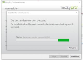 MozyPro client scan (Windows)