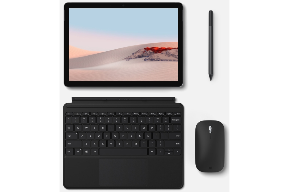Microsoft Surface Go 2 met Go Type Cover, Pen en Mobile Mouse
